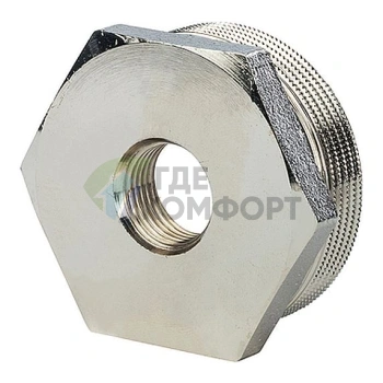 Футорка STOUT 1 1/2 x 1/2 никелированная - фото 2