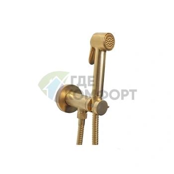 Гигиенический душ Bossini с прогрессивным смесителем в сатинированном золоте (E37005B.043) - фото 1