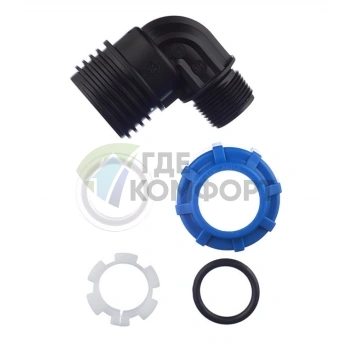 Уголок с наружной резьбой 25x3/4 ПНД Политэк - фото 4