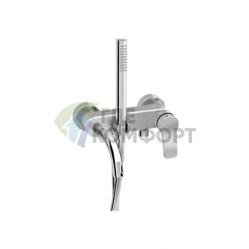 Настенный смеситель для ванны Fantini AL/23 с изливом 190 мм, хром (26 02 B015) - фото 1