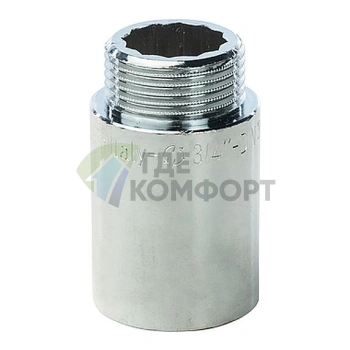 Удлинитель STOUT латунный 3/4 x 40 хромированный - фото 1