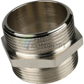 Ниппель STOUT HH 1 1/2 наружная резьба никелированный - фото 4