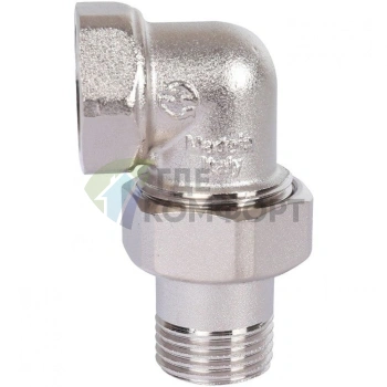 Разъемное угловое соединение американка ВН 1/2, никелированное Stout - фото 4