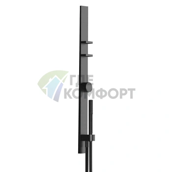 Термостат для душа Fantini AK/25 на 2 источника с ручным душем в цвете Matt Gun Metal (48 P5 T302B) - фото 1