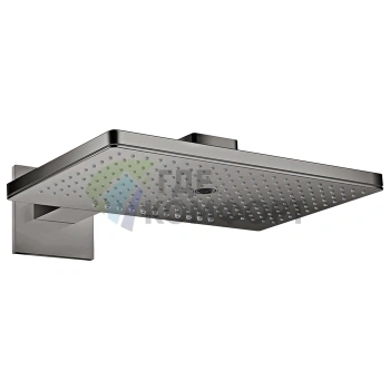 Верхний душ AX 460x300 мм с 3 режимами струи и настенным держателем (полированный черный хром) (35282330) - фото 1