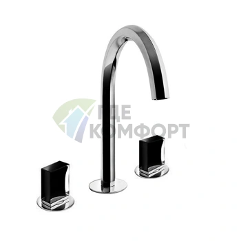 Смеситель для раковины Fantini Venezia настенный, 3 отверстия, хром (29 02 N404SW) - фото 1