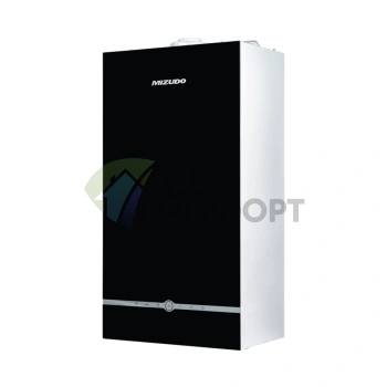 Настенный газовый котел MIZUDO MAESTRO GEM M24Т c шиной OpenTherm стеклянная панель черная - фото 2