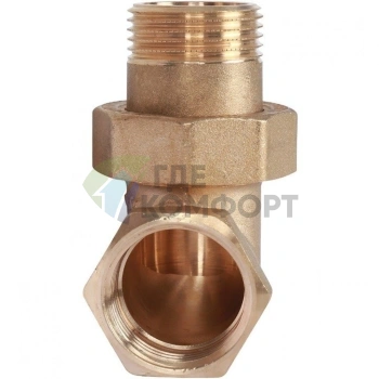 Разъемное угловое соединение американка ВН 1, уплотнение под гайкой o-ring кольцо Stout - фото 3
