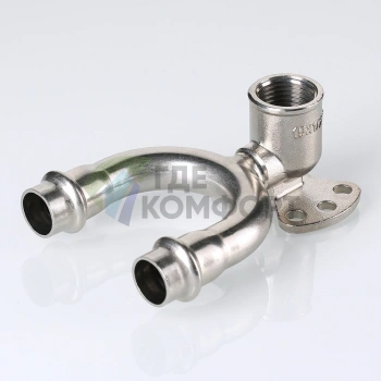 Пресс-водорозетка проходная мм х из нержавеющей стали VTi.954.DI.150415 VALTEC (ВАЛТЕК) - фото 4