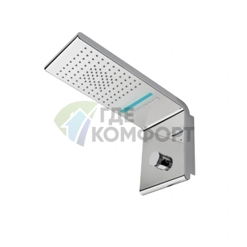 Настенный душ Bossini Syncro с хромотерапией и 3 режимами подачи воды (I00634.030) - фото 1