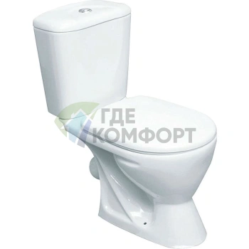 Унитаз-компакт Rosa Поло: эргономичный дизайн и эффективный смыв