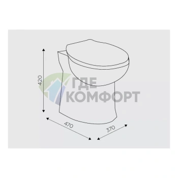 Унитаз со встроенным насосом-измельчителем SANICOMPACT LC - фото 4
