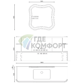 Смеситель для раковины ANTONIO LUPI TIMBRO настенный, 3 отверстия, хром (TB230) - фото 2