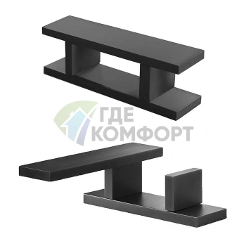 Смеситель для раковины Fantini AK/25: матовый Gun Metal с PVD-покрытием, однорычажный, на 1 отверстие (48P5T104WF) - фото 1