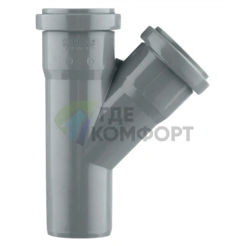 Тройник канализационный HTEA 50х50/45° Ostendorf - фото 1