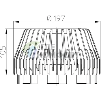 Листвоуловитель HL195 для трапов серии Perfekt - фото 2