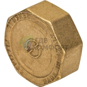 Заглушка STOUT ВР 1 1/4 внутренняя резьба латунная - фото 4