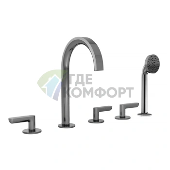 Смеситель для ванны Fantini Icona Deco с ручным душем, хром (53 02 R165) - фото 1