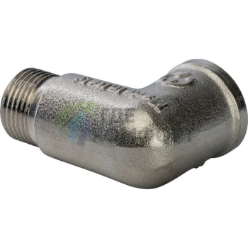 Угольник STOUT наружная/внутренняя резьба латунный НВ 3/8 никелированный - фото 3