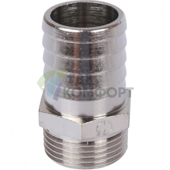 Штуцер НР 3/4x25, никелированный Stout - фото 2