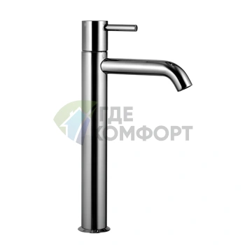 Смеситель для раковины Fantini Nostromo: хром, излив 145 мм, 1 отв., без донного клапана (50 02 E806WF) - фото 1