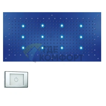 Верхний душ BOSSINI DREAM-XL 1000x500 мм с умной LED-подсветкой, хром (WI0372.030) - фото 1