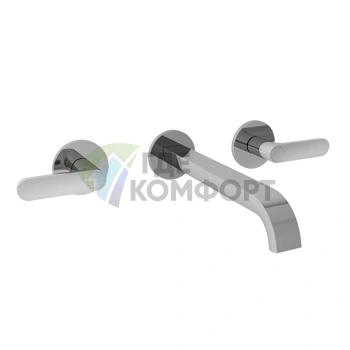 Встраиваемый смеситель для раковины Fantini Icona Deco на 3 отверстия, хром (53 02 R113B) - фото 1