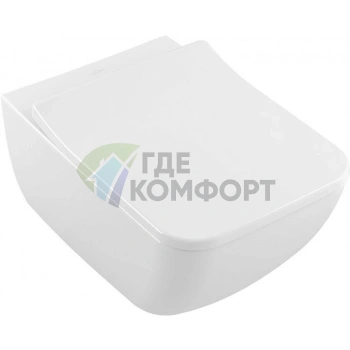 Подвесной унитаз Villeroy & Boch Venticello 4611RS01: Безободковая технология и стильный дизайн