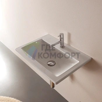 Раковина GLOBO Stockholm подвесная 50x37 см белая - фото 1