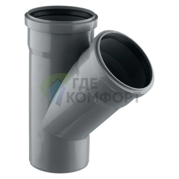 Тройник канализационный HTEA 110х110/45° Ostendorf - фото 2