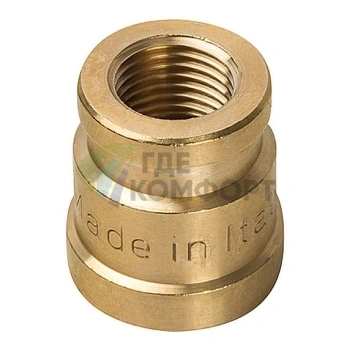 Муфта STOUT ВВ 3/8 x 1/4 латунная - фото 1