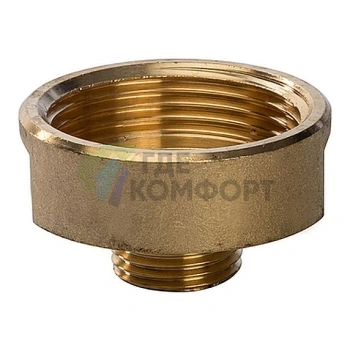 Переходник STOUT ВН 1 x 3/4 внутренняя/наружная резьба латунный - фото 1