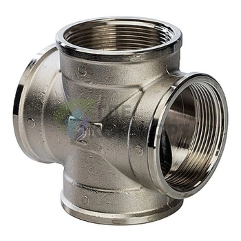 Крестовина STOUT ВВ 2 внутренняя резьба никелированная - фото 1