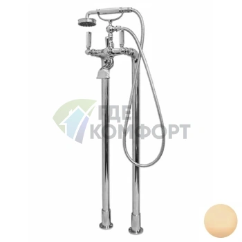 Смеситель для ванны напольный Bossini Liberty с душем, античная бронза (L00130.022) - фото 1