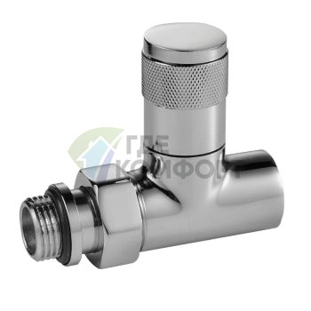 Набор дизайн-вентилей Royal Thermo PIANO 1/2 хром, RTE 50.024, НС-1161360 - фото 2