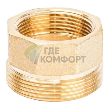 Разъемное соединение STOUT американка ВН с плоским уплотнением 1 1/2 латунное - фото 3