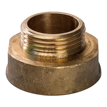 Переходник STOUT ВН 2 x 1 внутренняя/наружная резьба латунный - фото 2