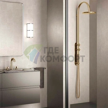 Душевая стойка Armani Roca Baia со встраиваемым термостатом и верхним душем (7.5A97.7.6VC.0) - фото 1