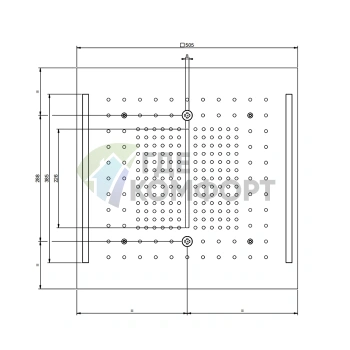 Верхний душ GESSI COLOUR 500х500 мм: 3 режима, хромотерапия, цвет Black Metal Brushed PVD (57977#707) - фото 2