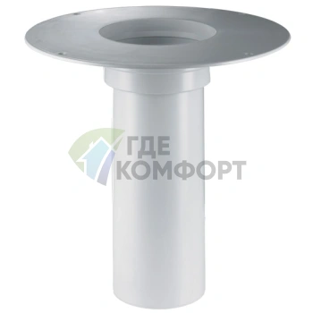 Надставной элемент HL65P из поливинилхлорида-с резиновым кольцом - фото 1