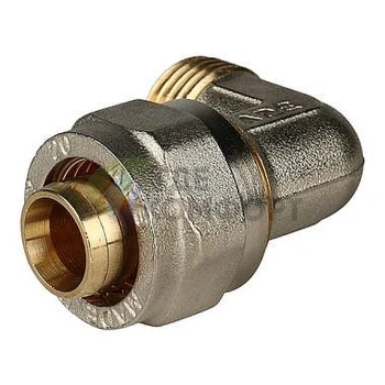 Stout Угольник-переходник с наружной резьбой 1/2x20 для металлопластиковых труб винтовой - фото 3