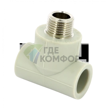 Тройник PPR с наружной резьбой 20x1/2 FV-Plast - фото 1