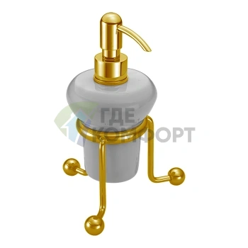 CISAL Arcana: Керамический настольный дозатор в элегантном бело-золотом исполнении (AR09063024) - фото 1