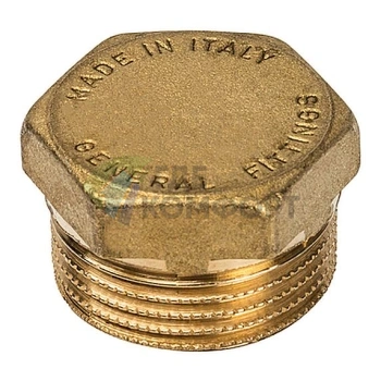 Заглушка STOUT НР 3/4 наружная резьба латунная - фото 1