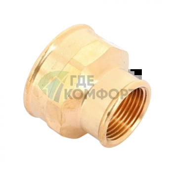 Муфта переxодная ВВ 1 1/2x1, бронза Viega - фото 1