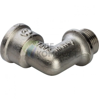 Угольник STOUT с упором внутренняя/наружная резьба 3/8 никелированный - фото 3