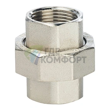 Разъемное соединение STOUT с внутренней резьбой американка ВB 1 никелированное - фото 2