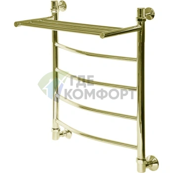 Полотенцесушитель Ника ЛД/ВП Лесенка Дуга Бронза 60x30 водяной - фото 2