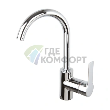 Смеситель для раковины FIMA Carlo Frattini Mast с вращающимся изливом и донным клапаном, хром (F3151CR) - фото 1