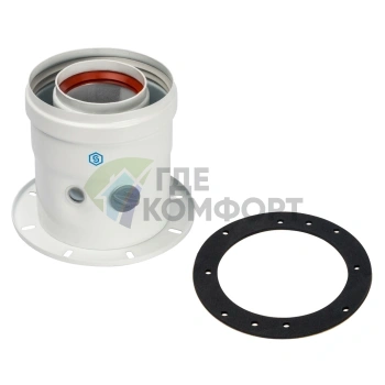 Адаптер для котла Stout DN60/100 вертикальный коаксиальный SCA-6010-240100 - фото 1